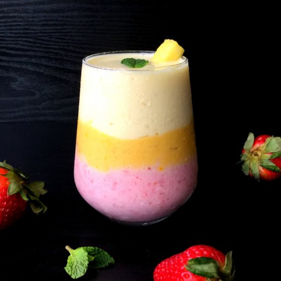 Tropical Layered Smoothie (Vegan)