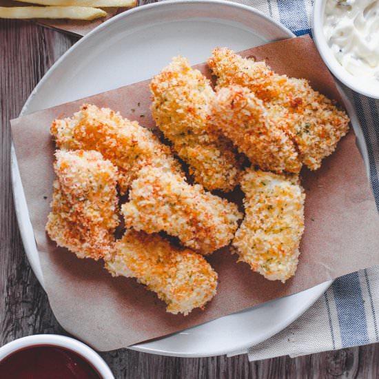 Crispy Baked Cod Strips