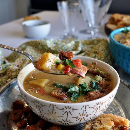 Potato Corn Chowder with Chilies