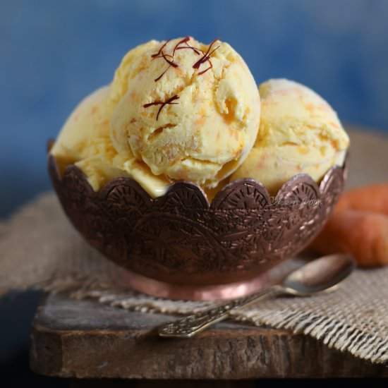 Carrot Kesar Ice Cream