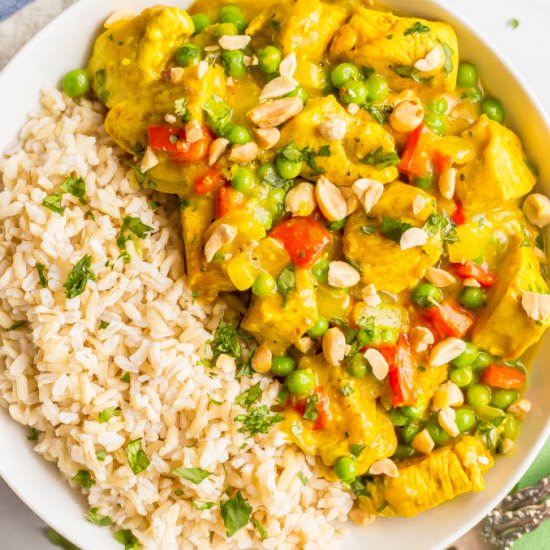 Coconut chicken curry