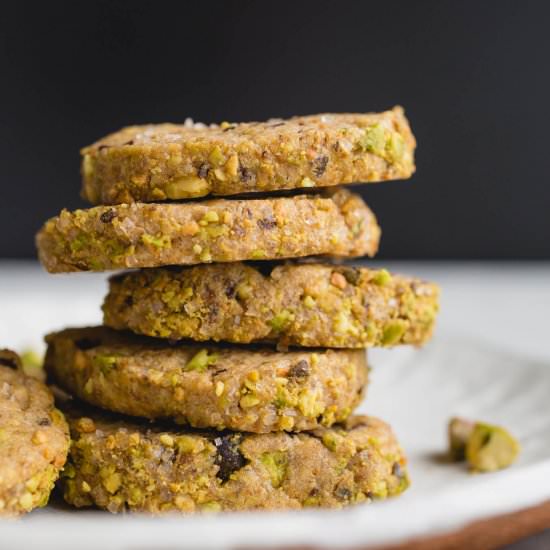 Pistachio Shortbread Cookies