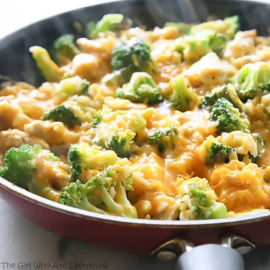 Cheesy Chicken, Broccoli, and Rice