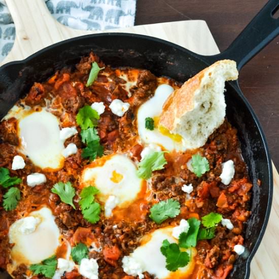 Easy Chorizo Shakshuka