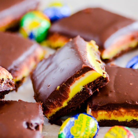 Cadbury Cream Egg Brownies
