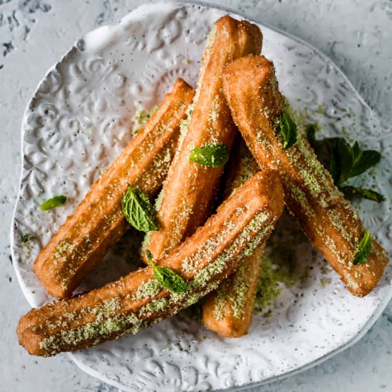 Matcha Mint Churros