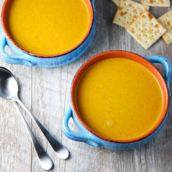 Coconut Curry Carrot Ginger Soup