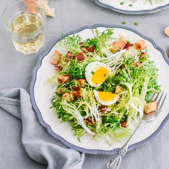Frisée with Bacon and Egg
