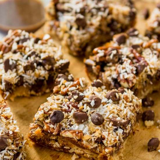 GLUTEN FREE MAGIC COOKIE BARS