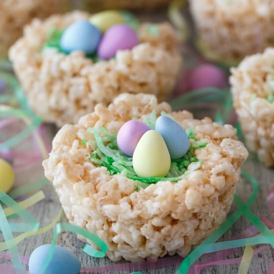 Krispie Easter Nests