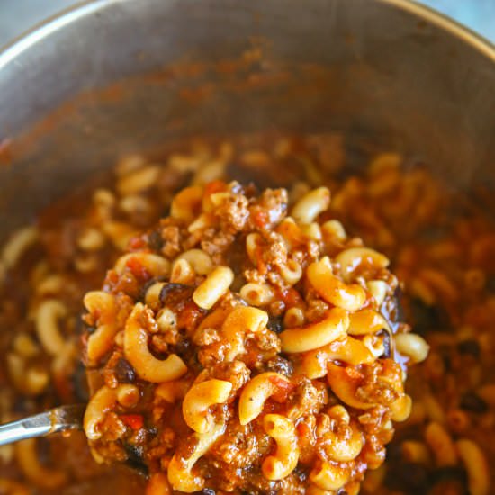 Beef Macaroni Soup