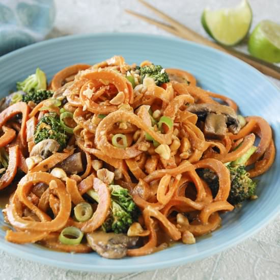 Sweet Potato Noodles & Peanut Sauce