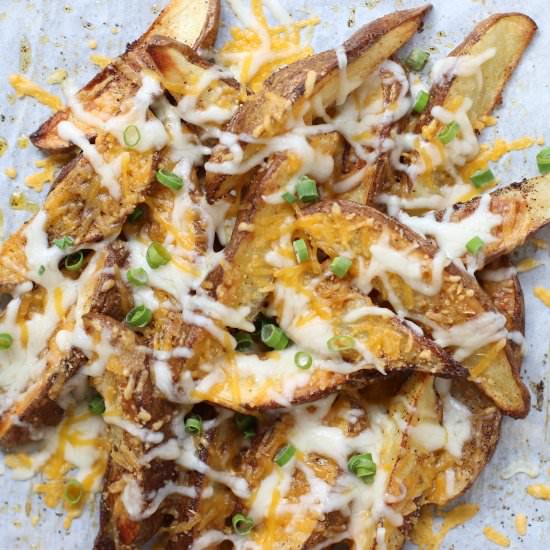 6-Ingredient Cheesy Potato Wedges