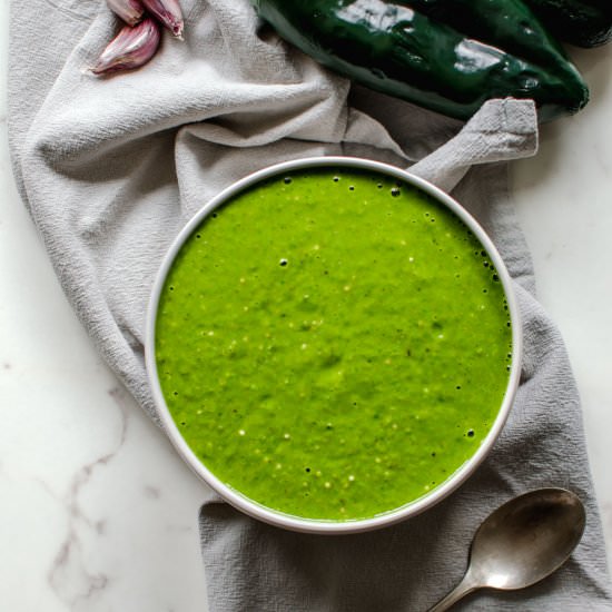 Roasted Poblano Smother Sauce
