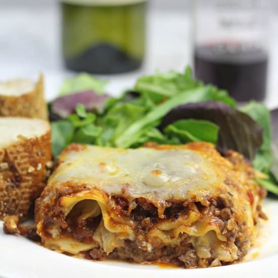 Lasagna without Ricotta