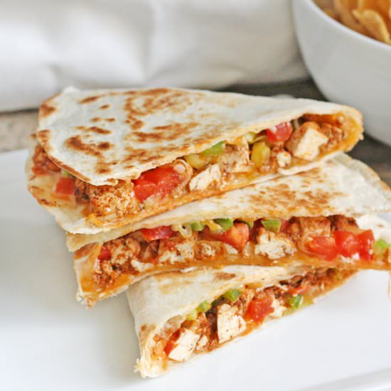 Spicy Tofu Quesadillas