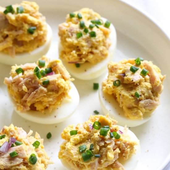 Tuna Deviled Eggs