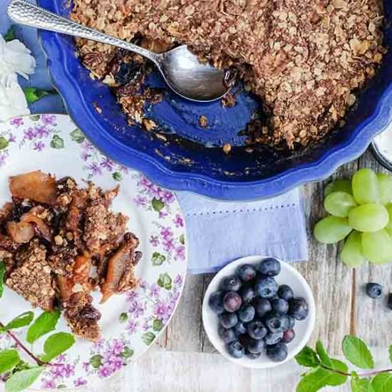 GF Apple-Raisin Crumble