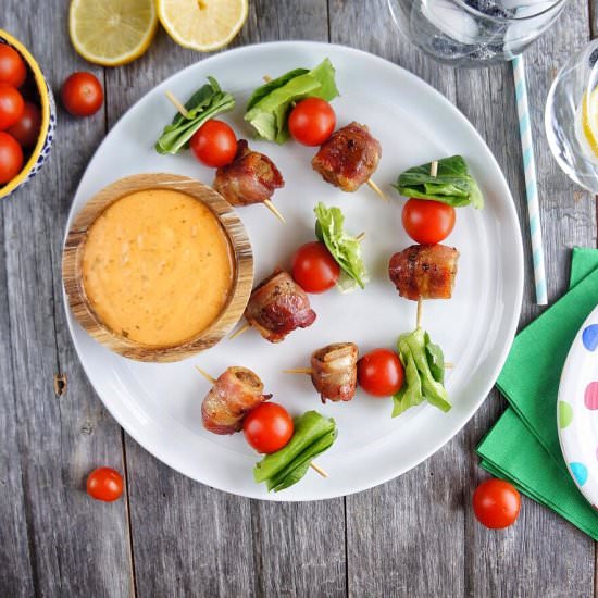 Candied BLT Skewers