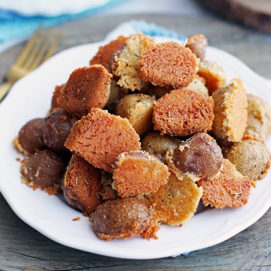 Parmesan Crusted Baby Potatoes