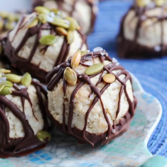 Maple Coconut Caramel Macaroons