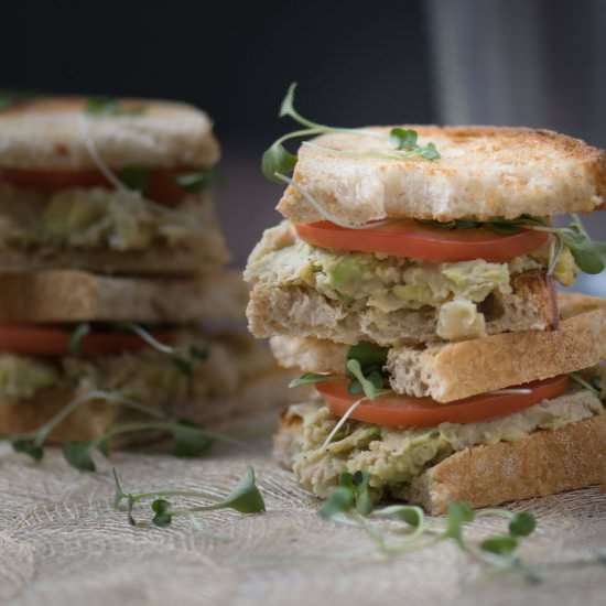 Avocado and White Bean Sandwich