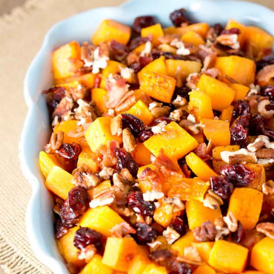 Roasted Butternut Squash with Bacon