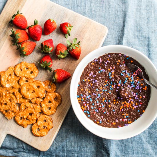 vegan brownie batter dip
