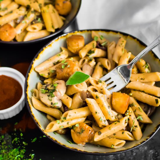 sage mushroom scallop penne