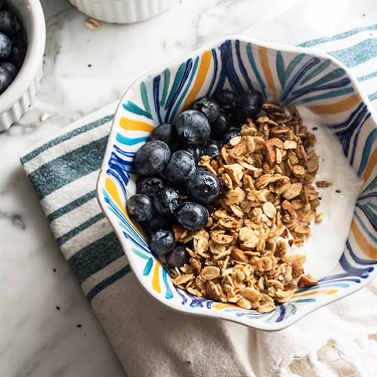 Crunchy Lemon Almond Granola