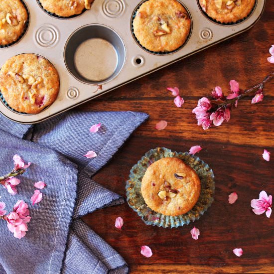 Carrot Raspberry Breakfast Muffins