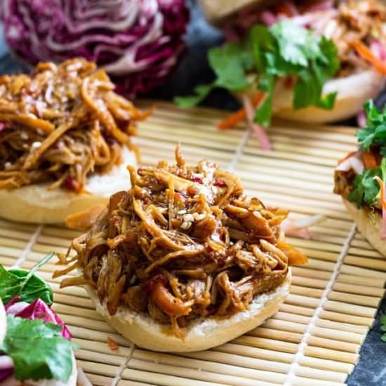 Balsamic Honey Pulled Pork Sliders