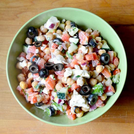 mediterranean chickpea salad