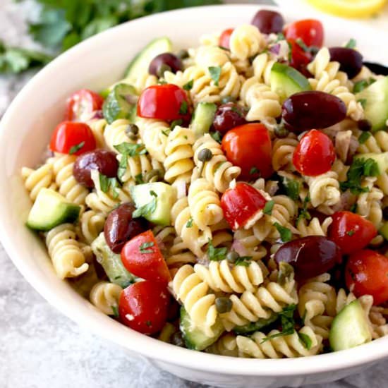 Mediterranean Tuna Pasta Salad