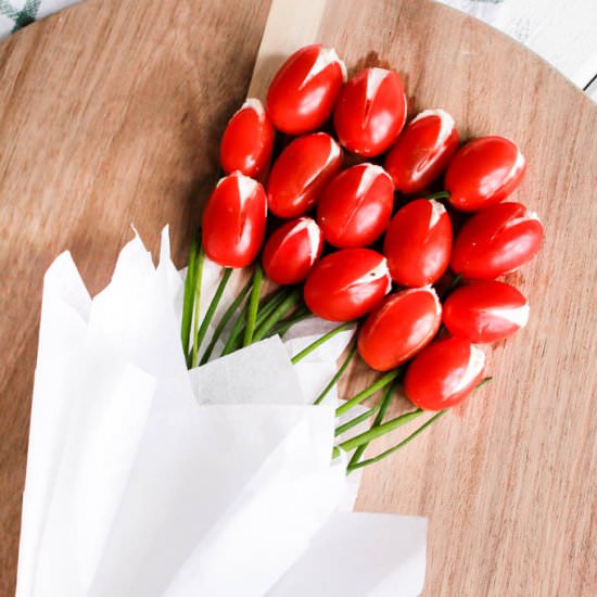 Cherry Tomato Tulip Bouquet