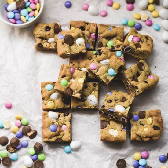 Spring Bunny Confetti Blondie Bars