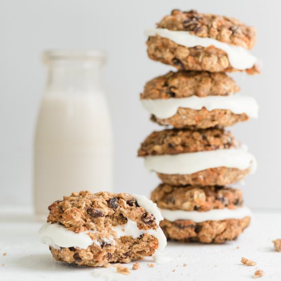 Carrot Oatmeal Cream Pies