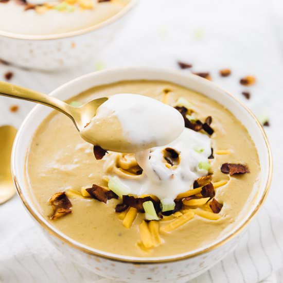 Vegan Loaded Potato Soup