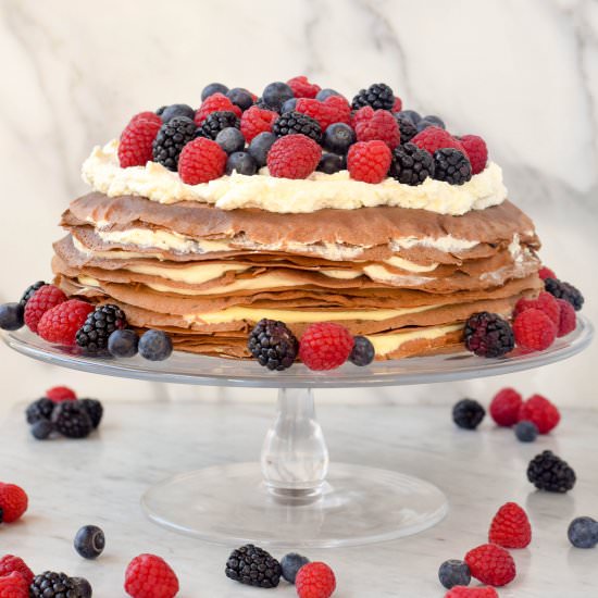 Teff Crepe Cake