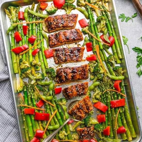 Sheet Pan Teriyaki Salmon