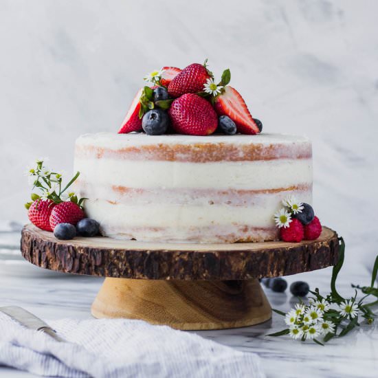 Sugar Cookie Cake with Vanilla Bean