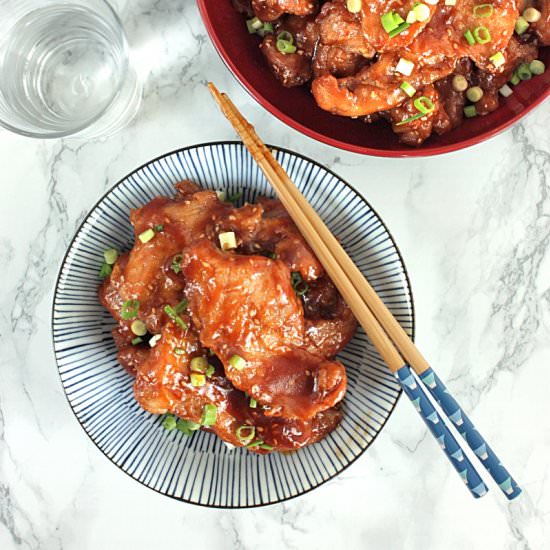 peking sweet & sour pork chops