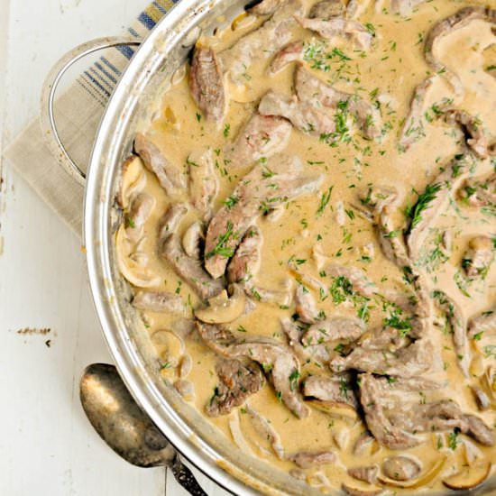 Easy Homemade Beef Stroganoff