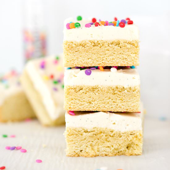 Vanilla Frosted Sugar Cookie Bars