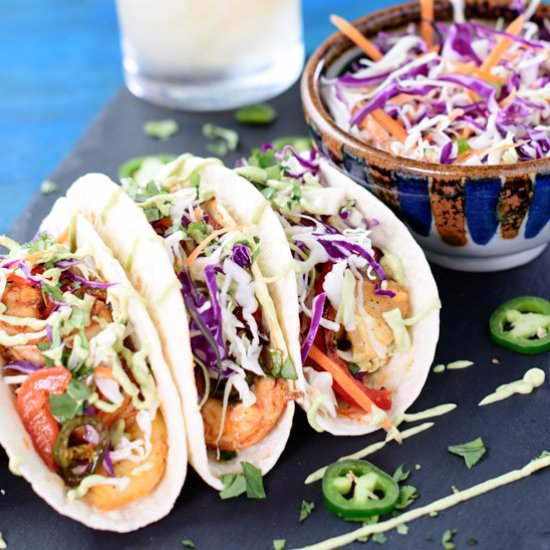 Sheet Pan Shrimp Tacos