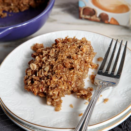 Hazelnut Pecan Baked Oatmeal
