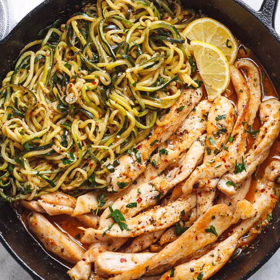 Cowboy Butter Chicken with Zoodles