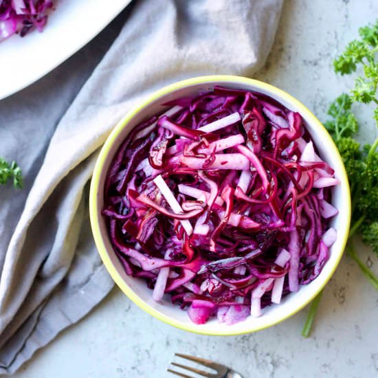 Purple Cabbage & Jicama Slaw
