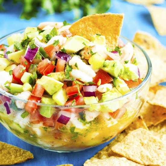 Mexican Shrimp Ceviche with Avocado