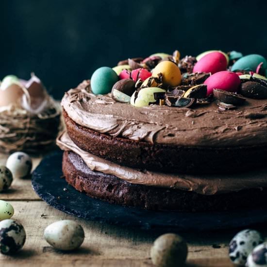 CHOCOLATE EASTER EGGS CAKE